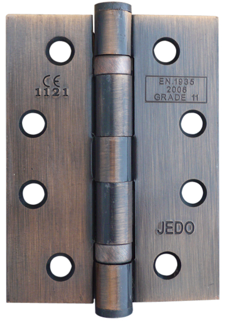 Set of Two 4" Heavy Duty Ball Bearing Hinges - Bronze